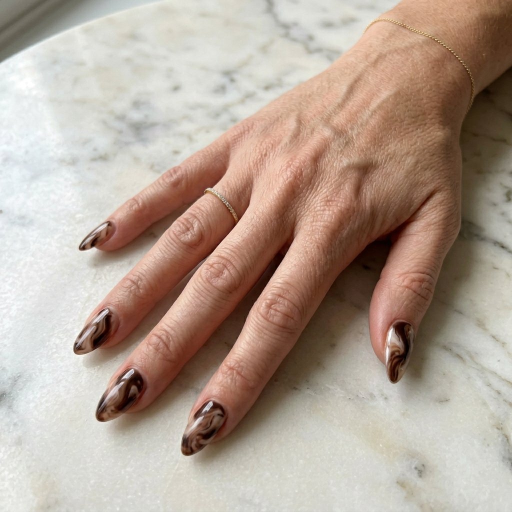 Mocha Mousse Nails