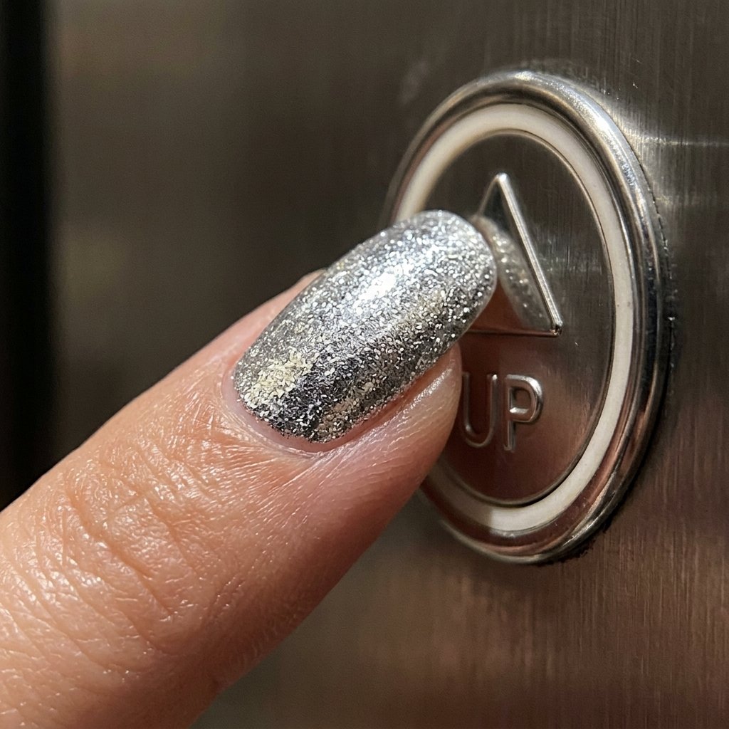 Chrome Glow Manicure
