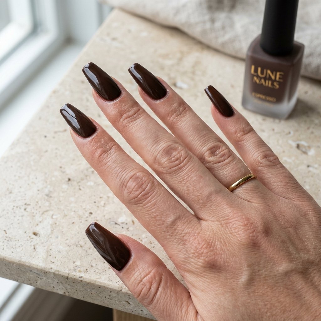 Mocha Mousse Nails