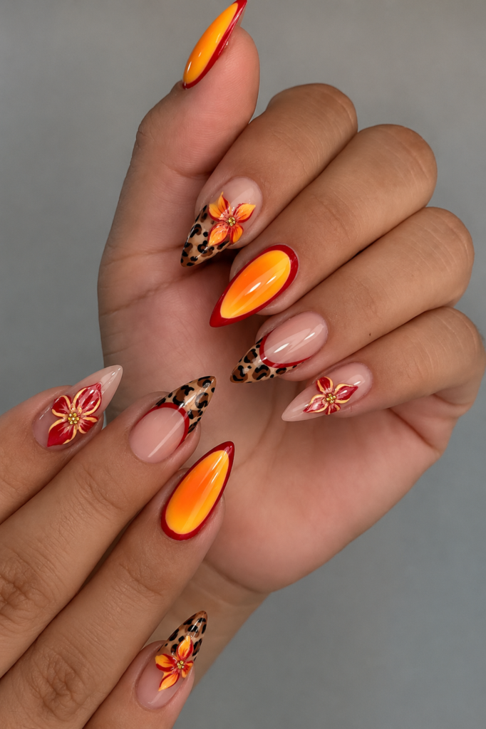 Leopard & Hibiscus Fusion