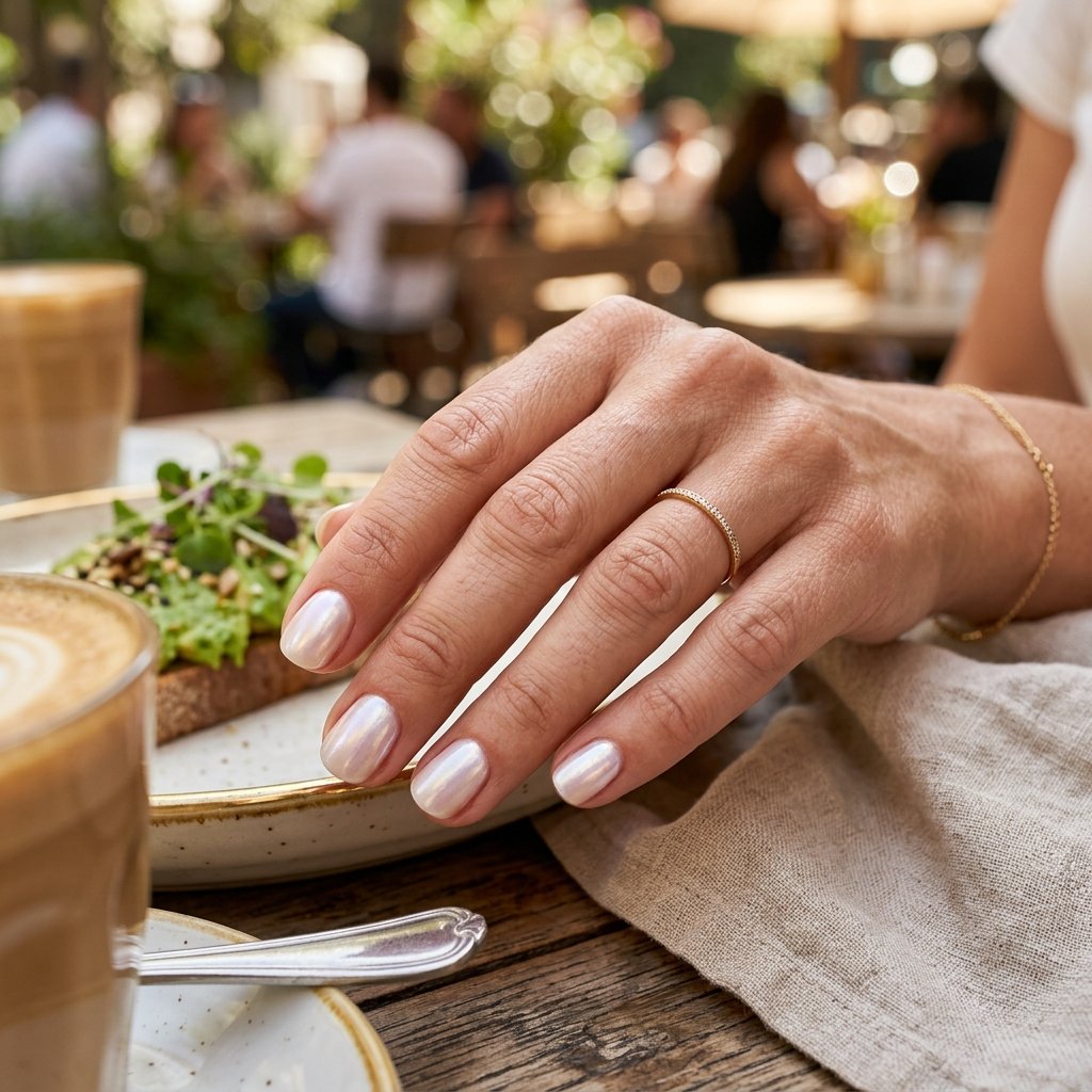 Milky Pearl Nails