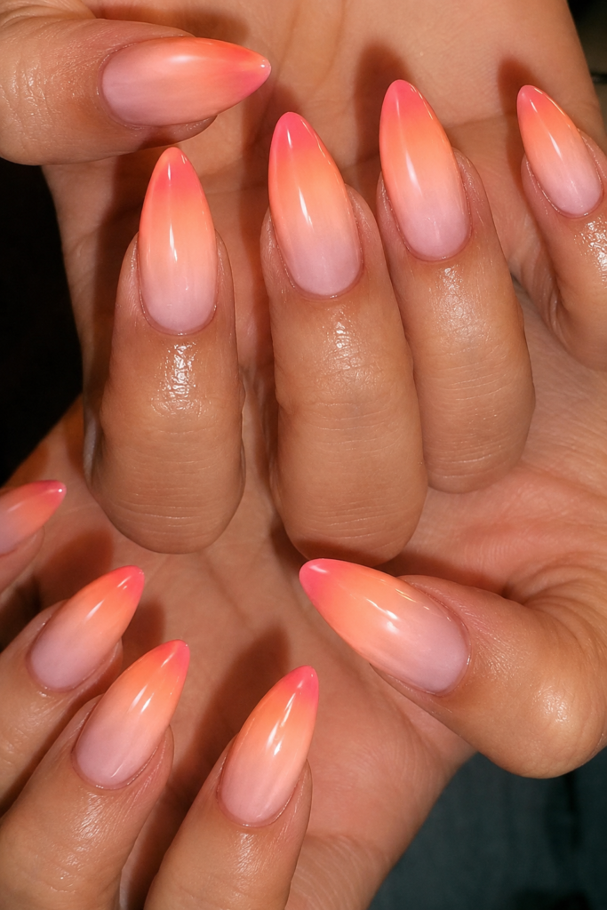 Neon Coral Ombré