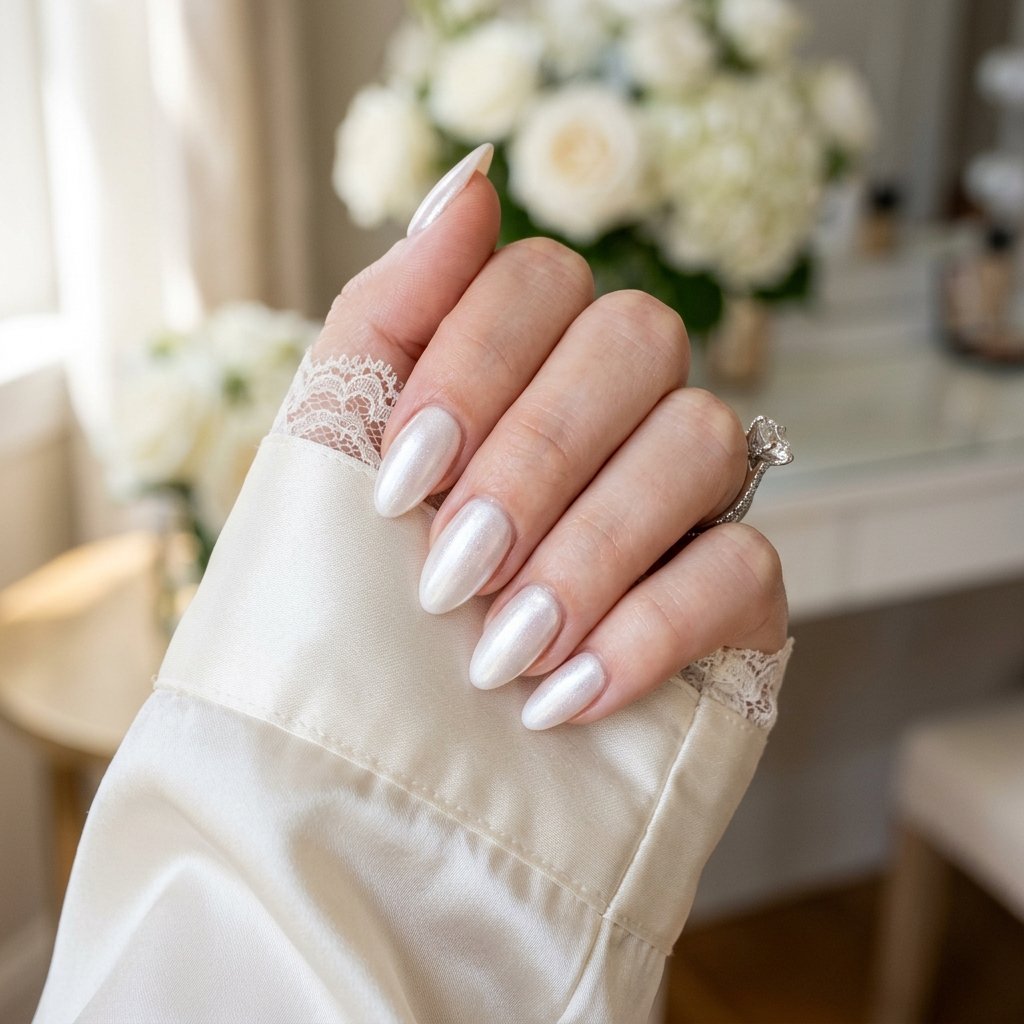 shimmer nails