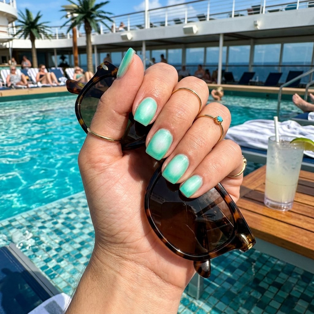 Seafoam Aura Nails