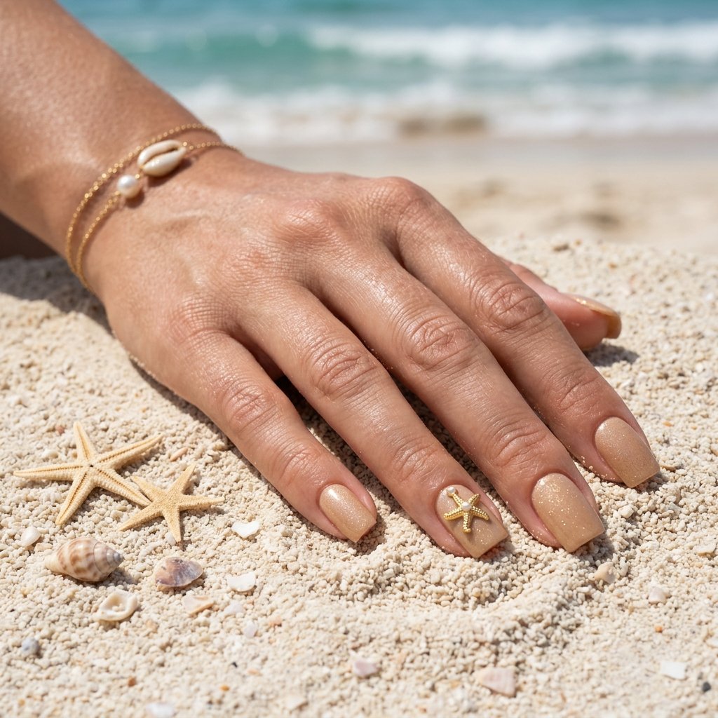 Starfish & Sandy Shore Nails