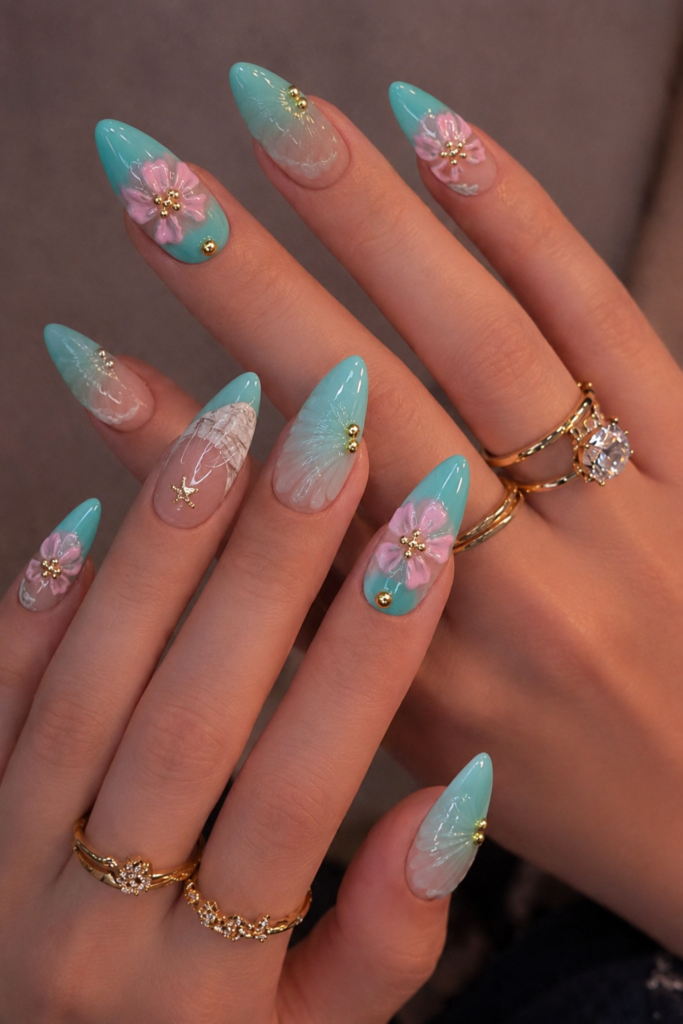 Turquoise Lagoon & Hibiscus