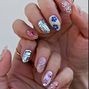 Kylie Jenner’s Crystal Flower Nails: Viral Summer Trend