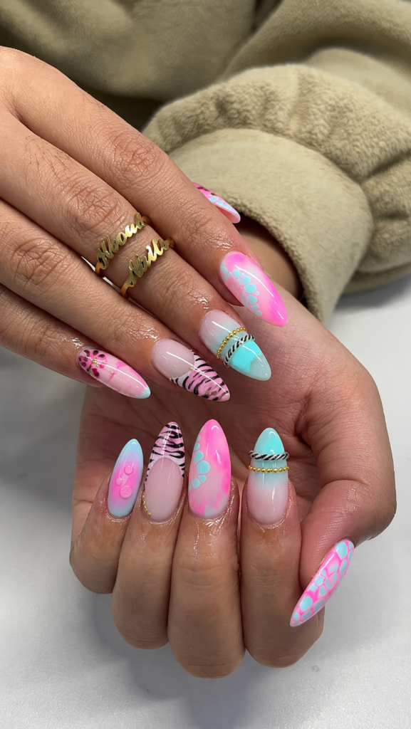 blooming gel nails