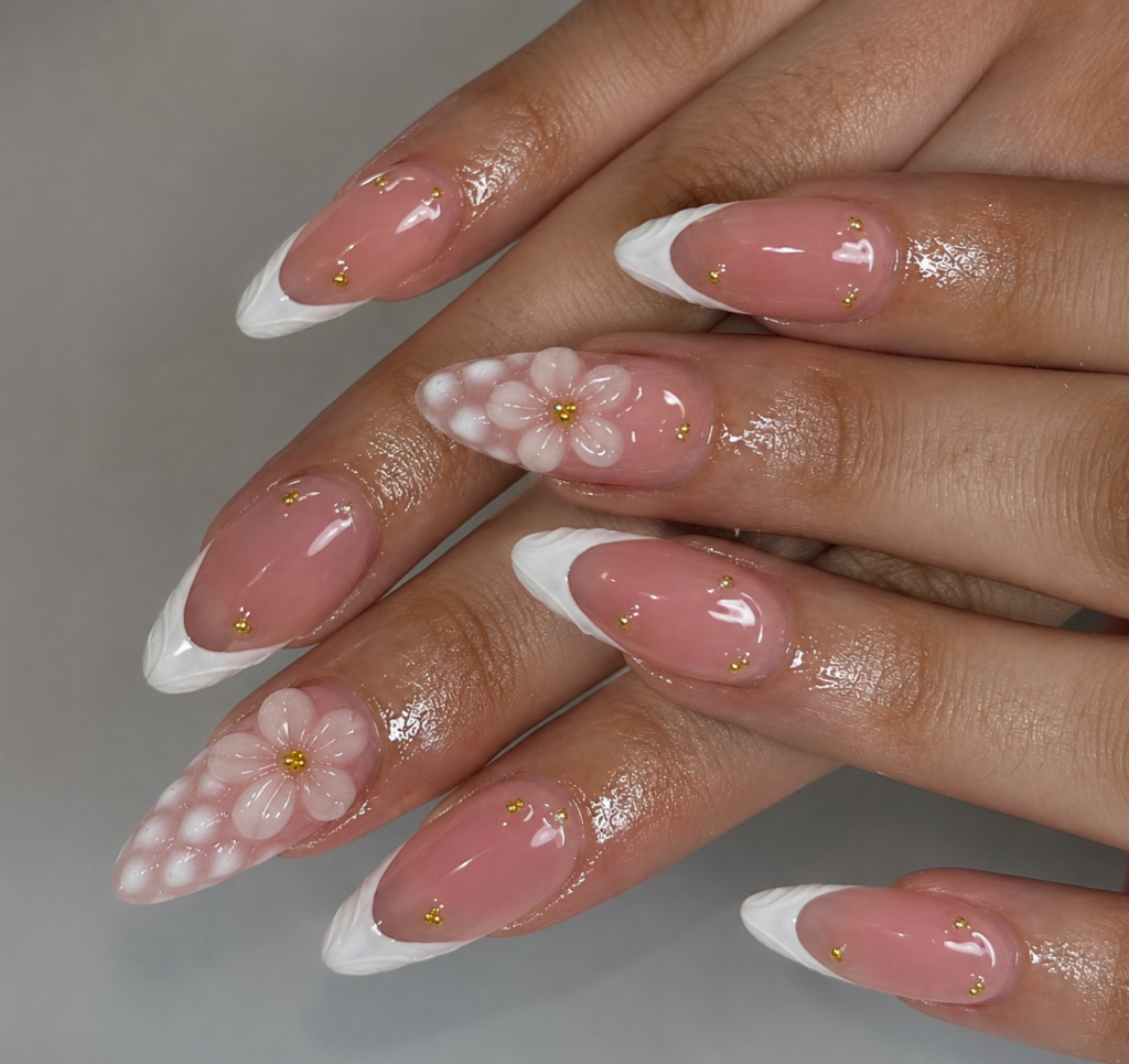 blooming gel nails