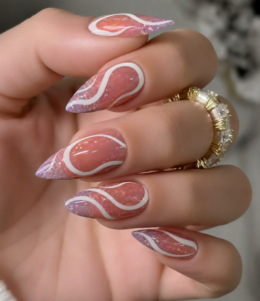 coral nails