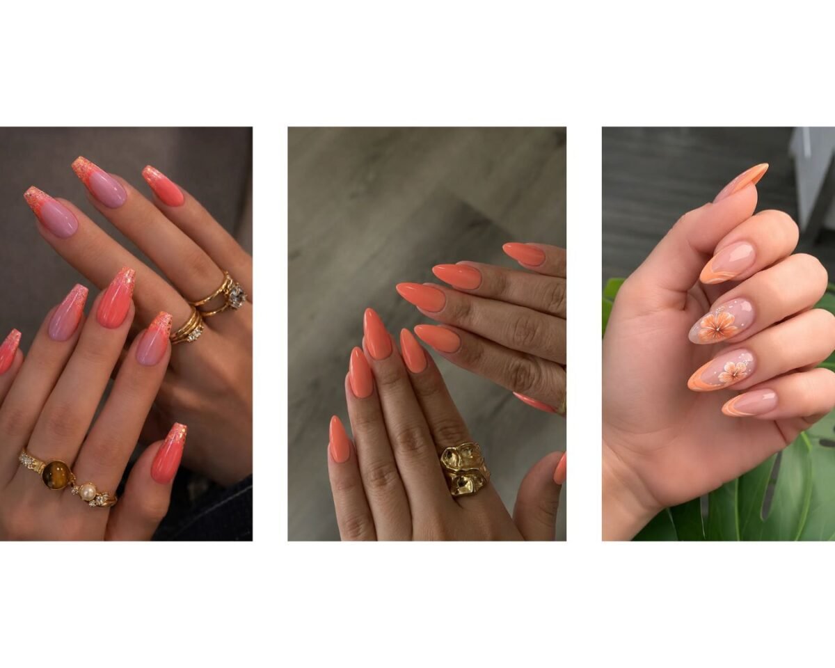 Before You Get Peach Nails, See These 15 Coral Nails First