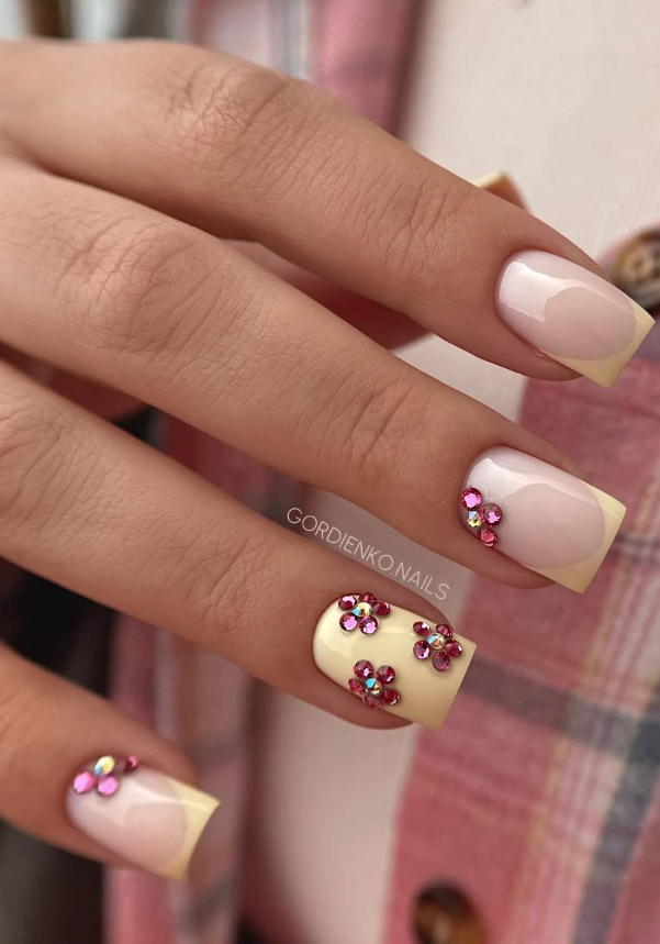 Crystal Flower Nails