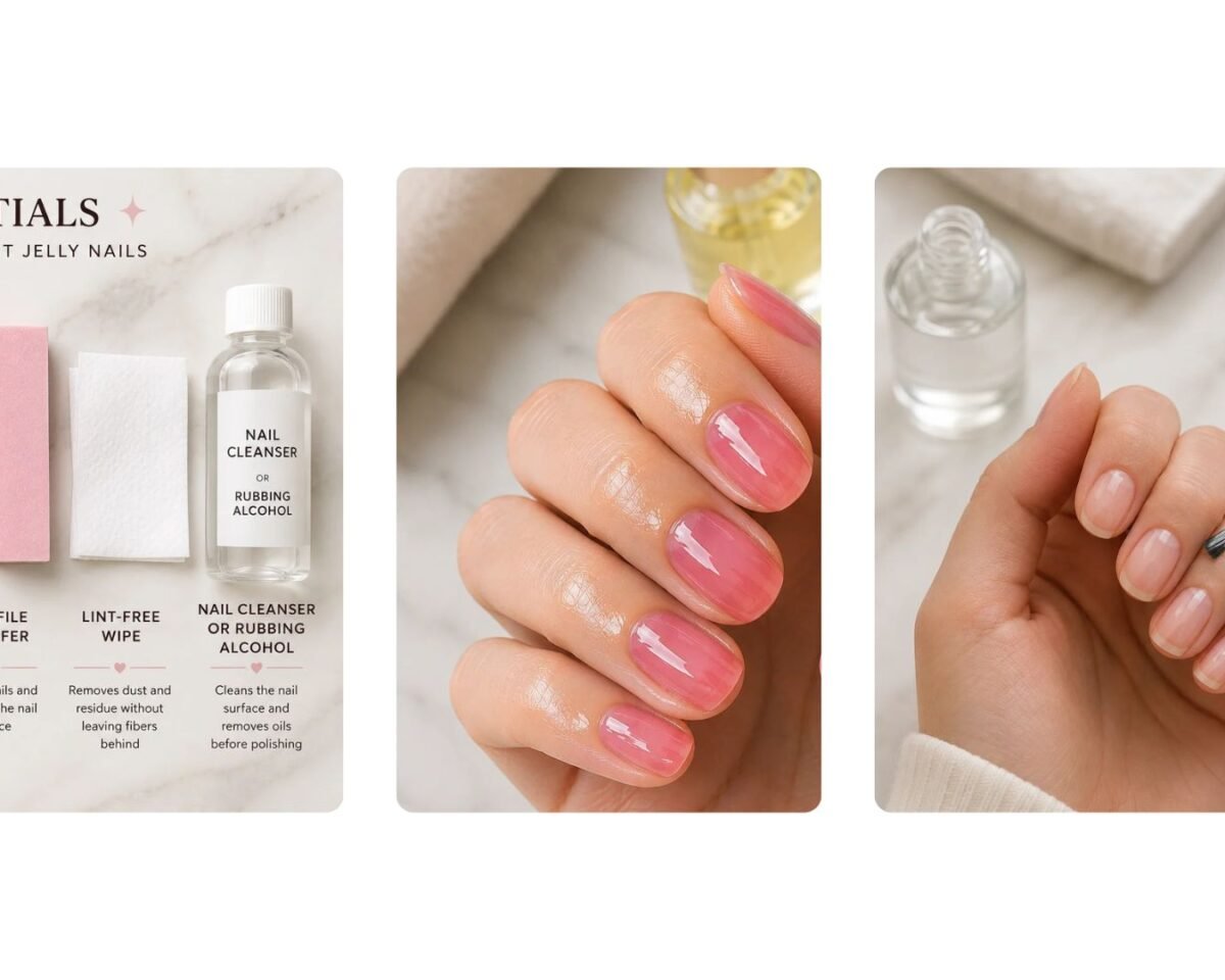 How to Get the Glossy Jelly Manicure at Home