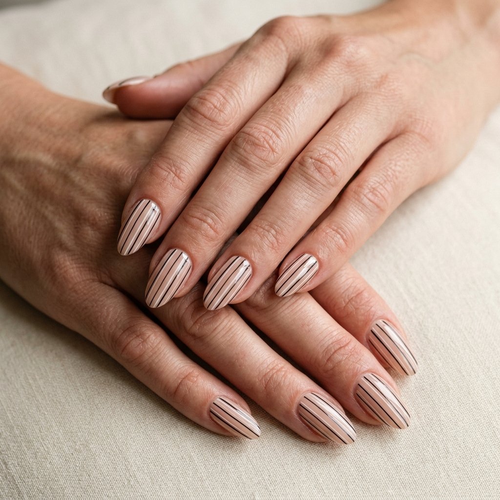 striped nails