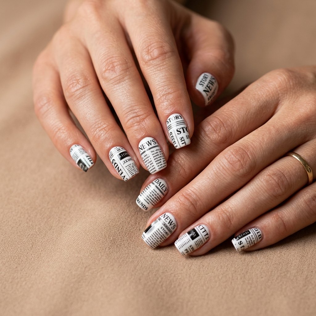 Newspaper Nails
