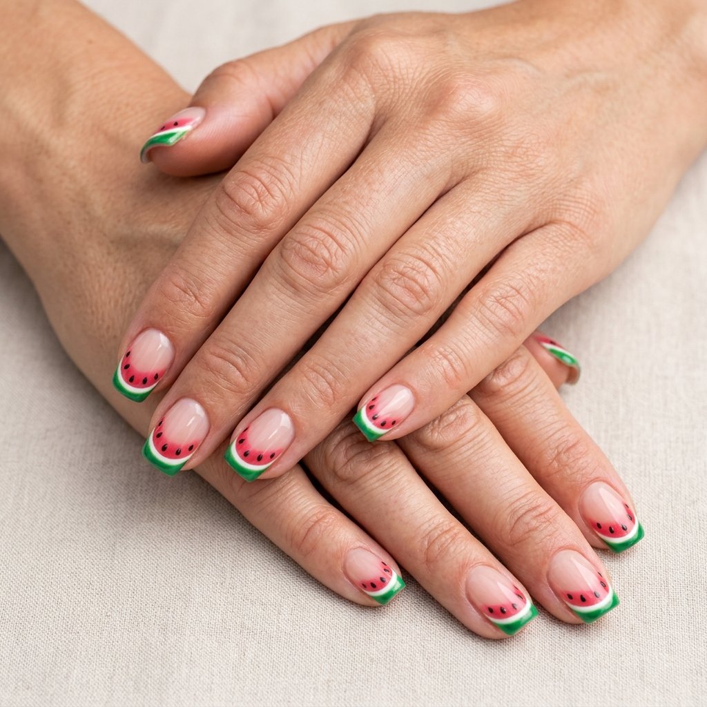 Watermelon Nails
