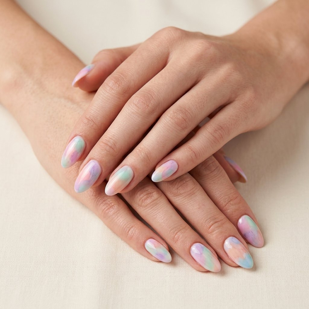 Watercolor Nails