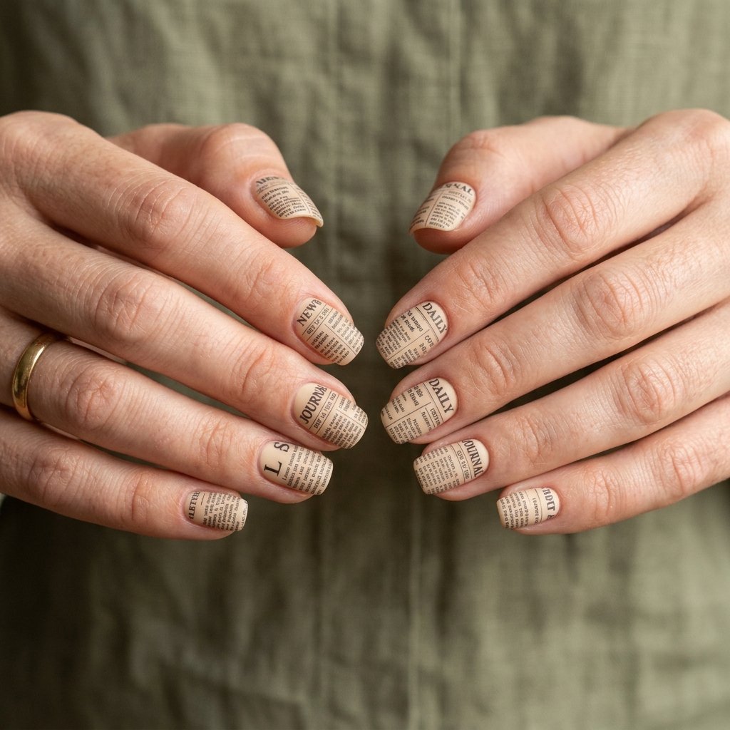 Newspaper Nails