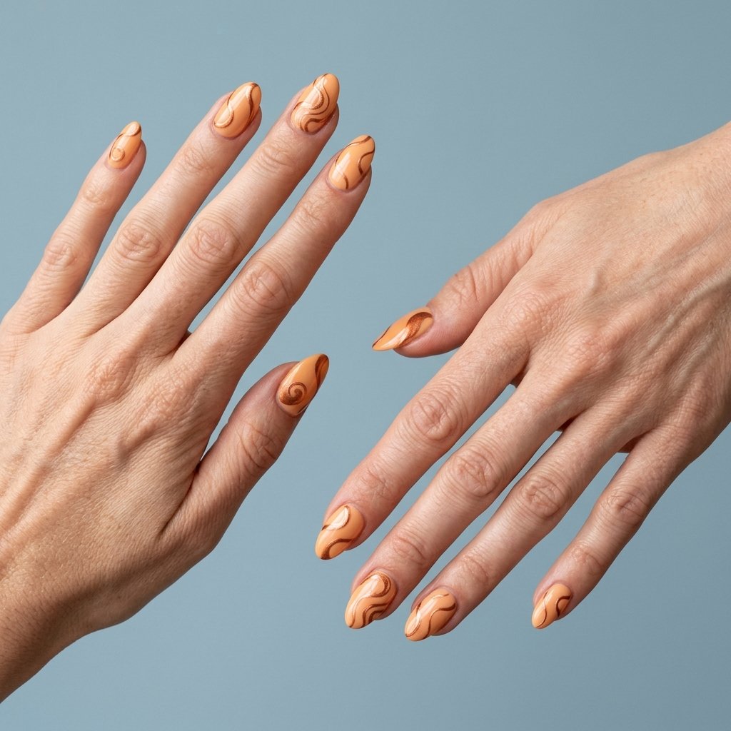 apricot nails