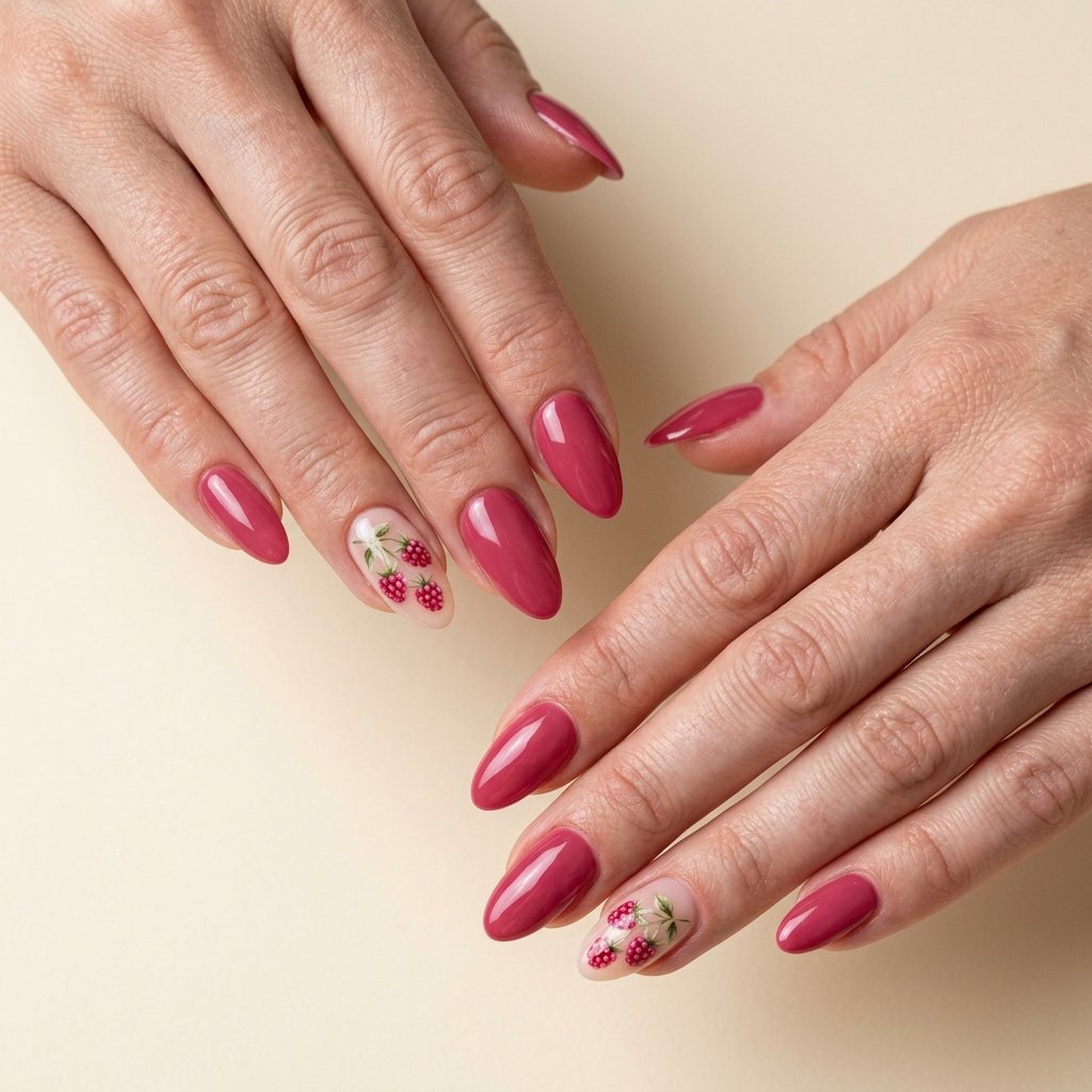 raspberry nails