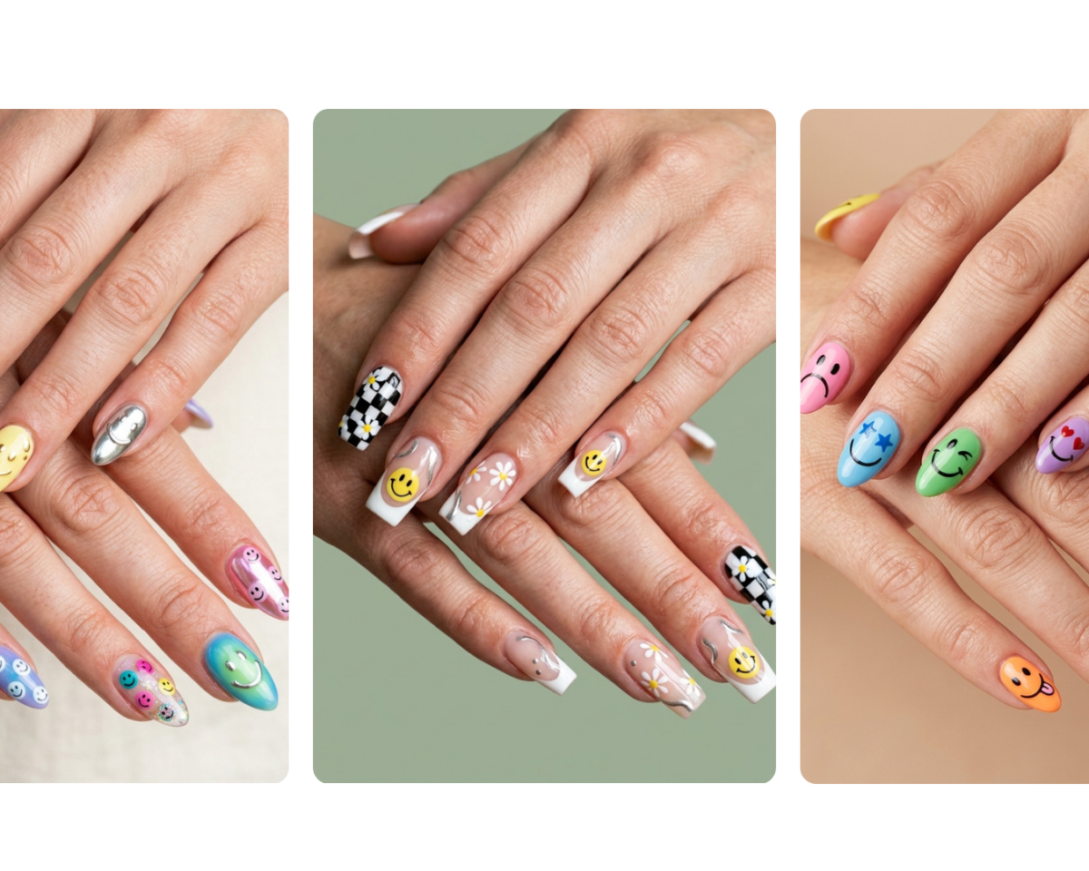 Smiley Face Nails That Everyone Will Notice