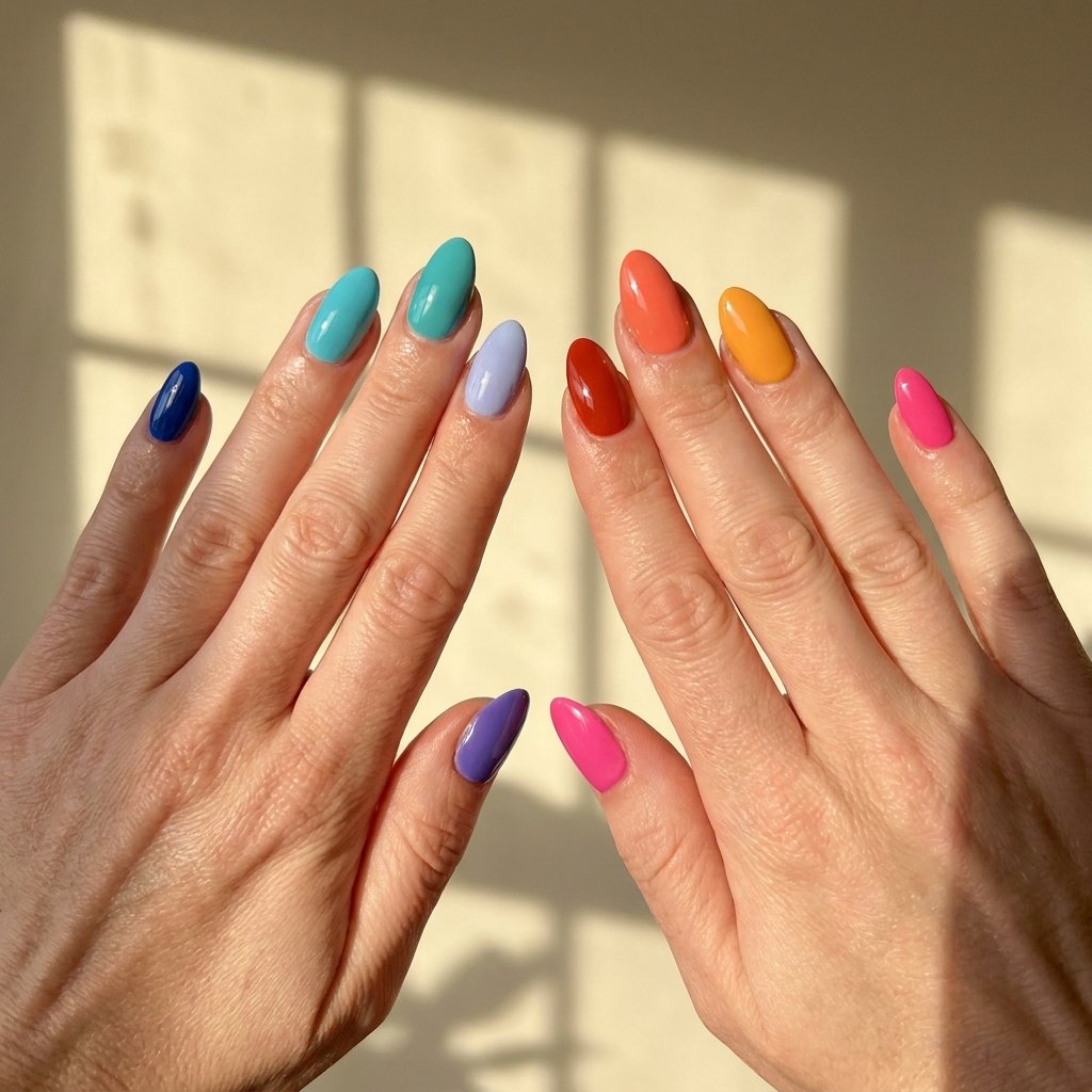 skittle nails