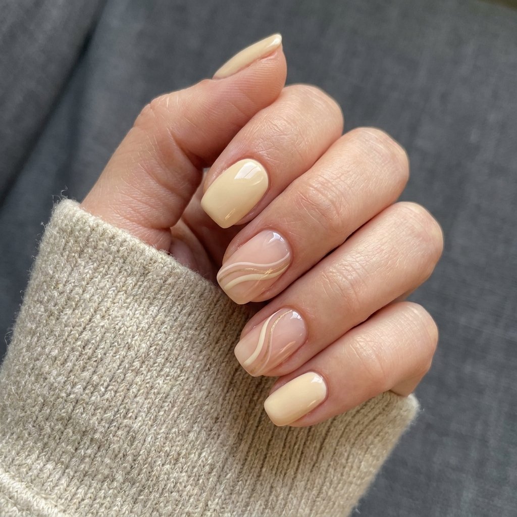 vanilla nail ideas