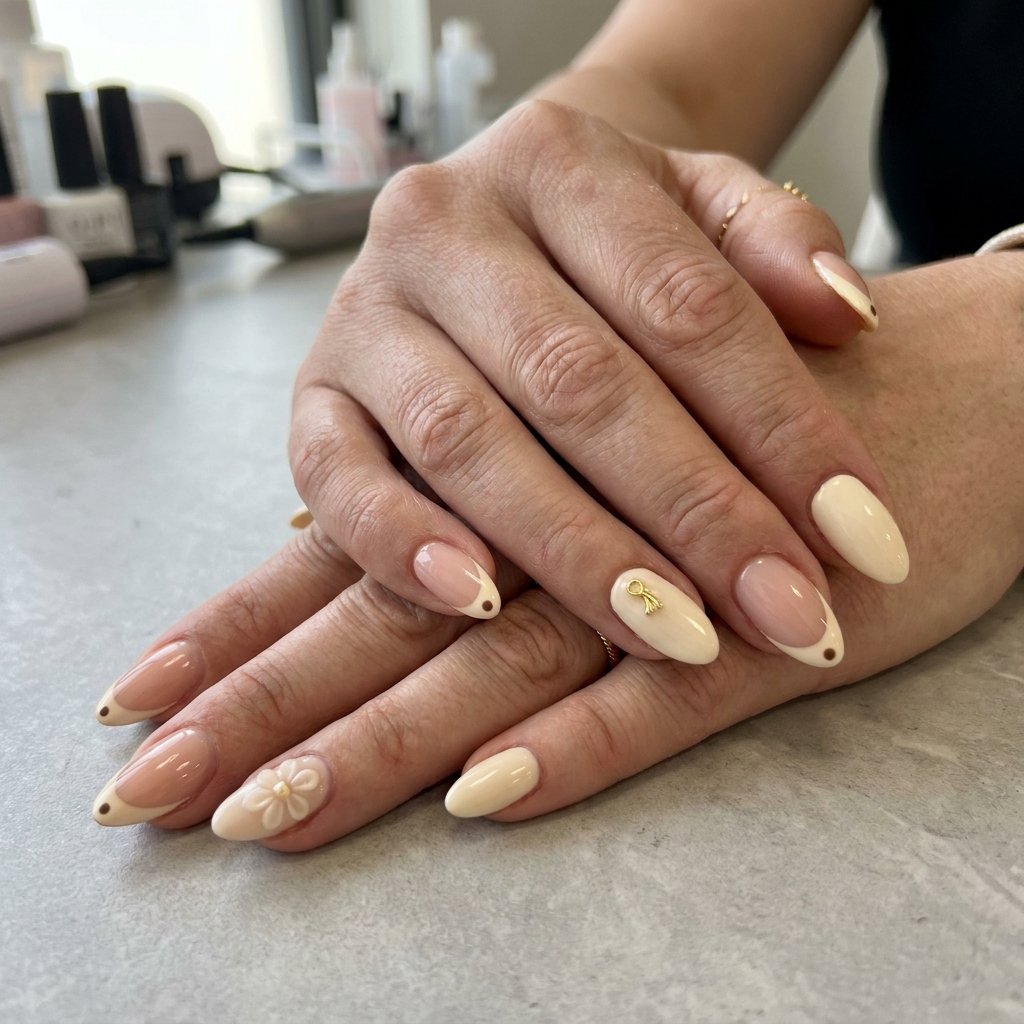 vanilla nail ideas