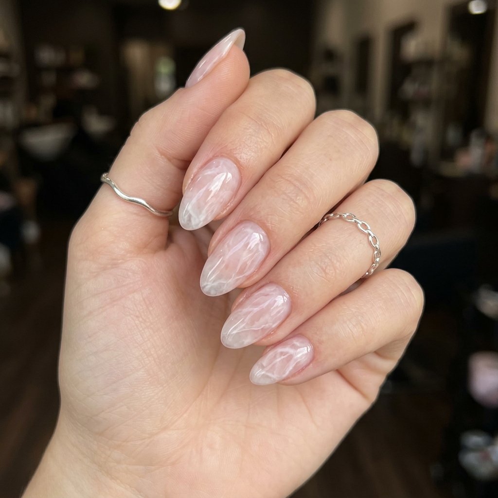 marble nail ideas